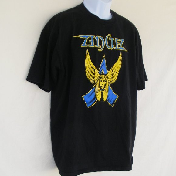 ANGEL Tshirt, XL Black, LOGO, SS, Vintage, Short sleeves, 1 sided - Picture 3 of 7